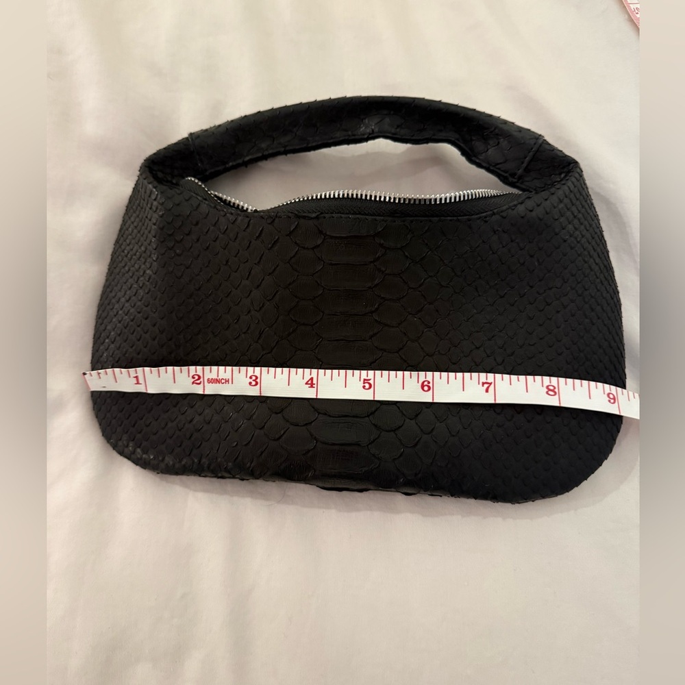 Custom made black python mini bag - image 3